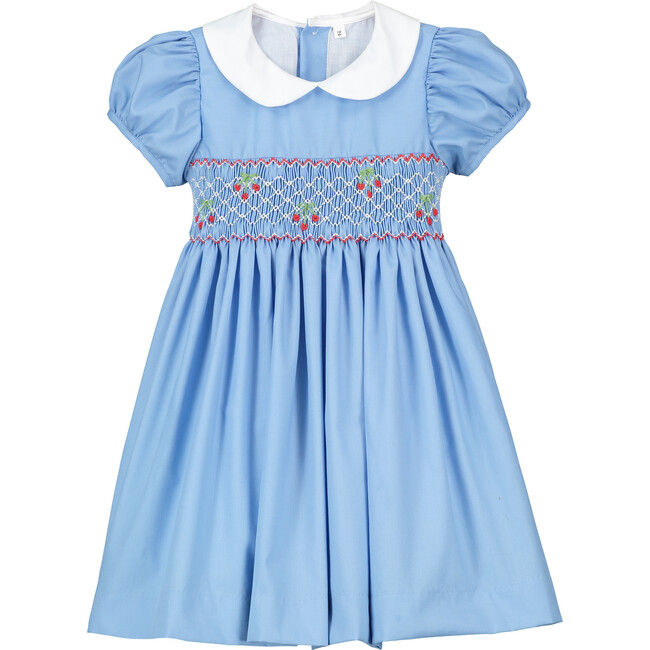 Nicola Smocked Dress, Blue