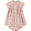 Naomi Smocked Baby Dress, Blush - Dresses - 1 - thumbnail
