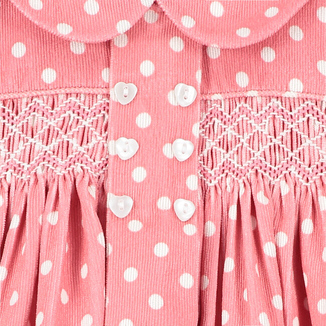 Missy Smocked Baby Dress, Coral - Dresses - 4