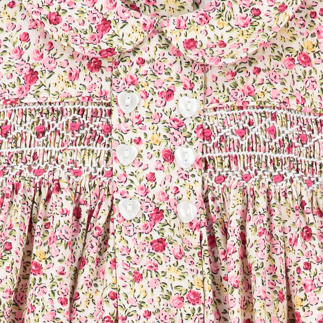 Naomi Smocked Baby Dress, Blush - Dresses - 4