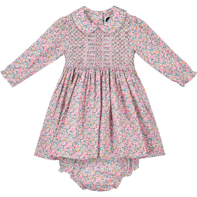 Alana Liberty Fabric Baby Dress, Multi