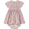 Amara Smocked Baby Dress, Pink & Blue - Dresses - 1 - thumbnail