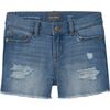 Lucy Toddler Short, Frost Distressed - Shorts - 1 - thumbnail