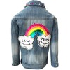Rainbow Gems Jacket, Denim - Jackets - 1 - thumbnail