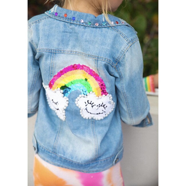 Rainbow Gems Jacket, Denim - Jackets - 3