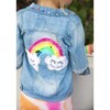 Rainbow Gems Jacket, Denim - Jackets - 3