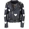 I Heart You Vegan Leather Jacket, Black - Jackets - 1 - thumbnail