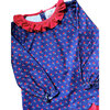 Red Flowers Scalloped Knit Legging Set, Navy - Mixed Apparel Set - 4