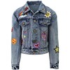 All About the Patch Crop Denim Jacket - Jackets - 1 - thumbnail