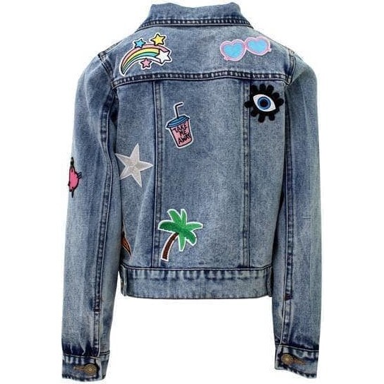 All About the Patch Crop Denim Jacket - Jackets - 4