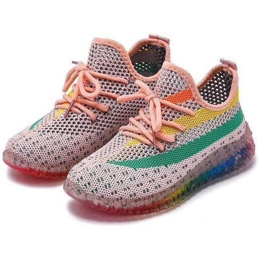 Peachy Rainbow Trainer Sneaker, Multi