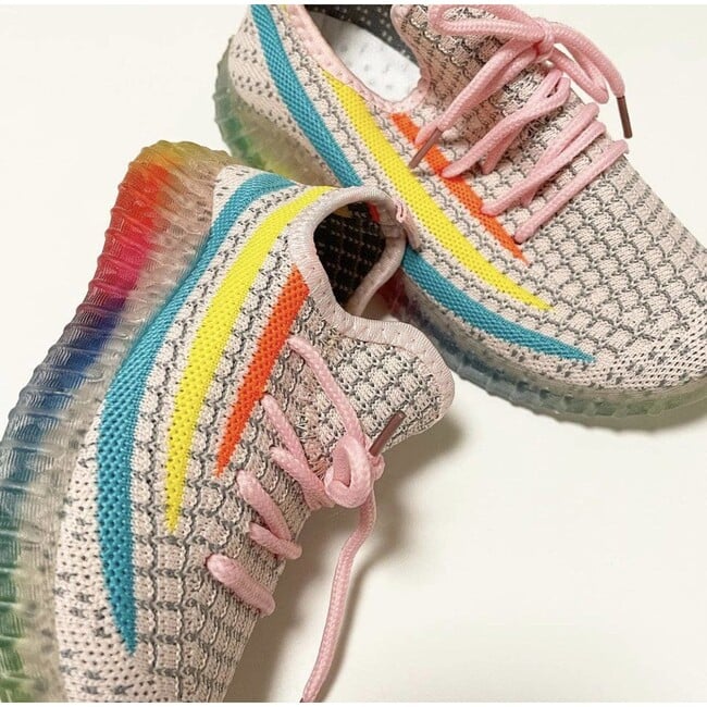 Peachy Rainbow Trainer Sneaker, Multi - Sneakers - 5