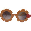Matte Heart Sunglasses, Peach - Sunglasses - 1 - thumbnail