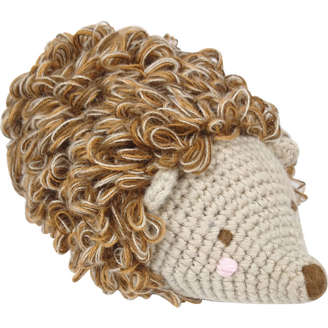 Crochet Hedgehog Rattle Toy