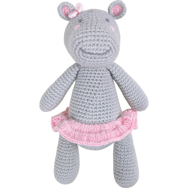 Crochet Harriet Hippo Rattle Toy