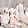 Sparkle Floral White Midi Bunny - Plush - 3