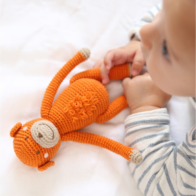 Crochet Marcel Monkey Rattle Toy - Rattles - 2