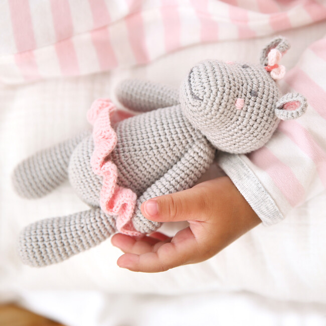 Crochet Harriet Hippo Rattle Toy