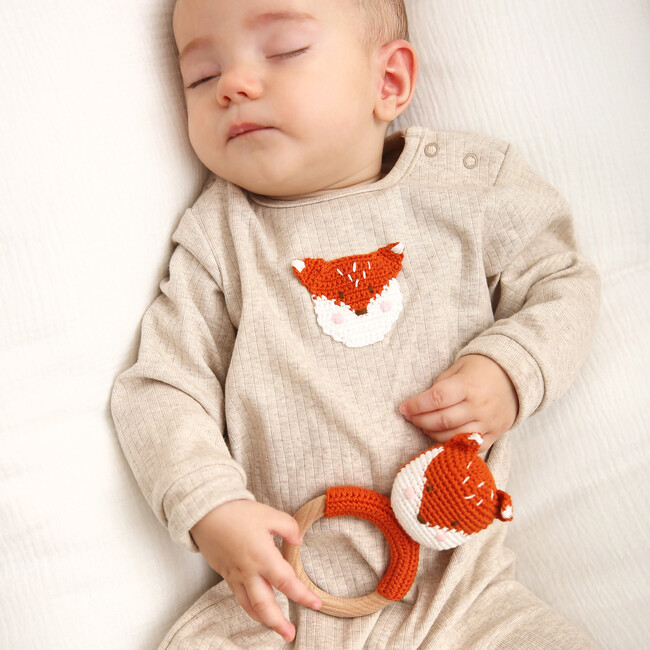 Crochet Fox Ring Rattle - Rattles - 2