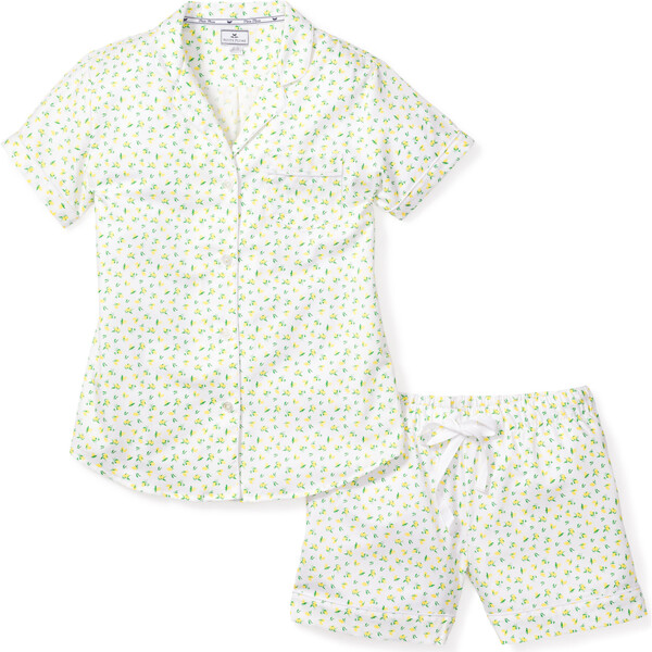 Women's Short Sleeve Short Set, Citron - Petite Plume Pajamas & Robes ...