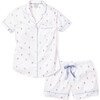 Women's Short Sleeve Short Set, Bateau - Pajamas - 1 - thumbnail