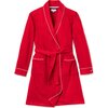 Women's Flannel Robe, Red - Robes - 1 - thumbnail
