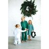 Forest Green Flannel Pajamas with Double Piping - Pajamas - 2