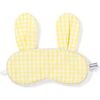 Traditional Eye Mask, Yellow Gingham Bunny - Pajamas - 1 - thumbnail