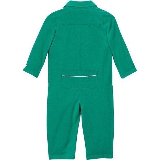 Forest Green Flannel Romper - Pajamas - 2