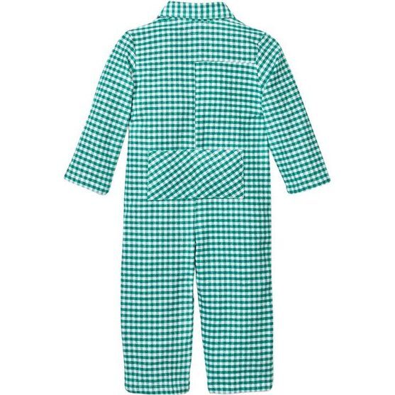 Forest Green Gingham Romper - Petite Plume Sleepwear | Maisonette