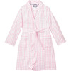 Pink Gingham Robe - Robes - 1 - thumbnail