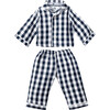 Navy Gingham Doll Pajamas - Doll Accessories - 1 - thumbnail
