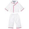 White Doll Pajamas with Red Piping - Doll Accessories - 1 - thumbnail