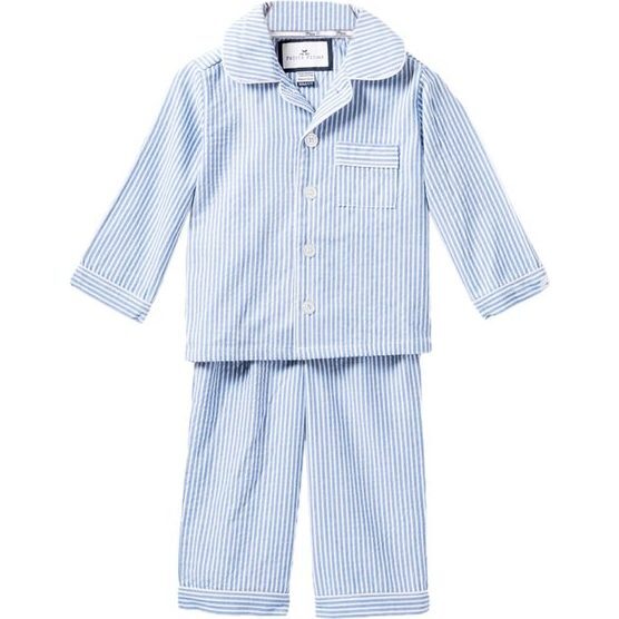 Blue Seersucker Pajamas