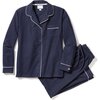 Men's Flannel Pajama Set, Navy - Pajamas - 1 - thumbnail