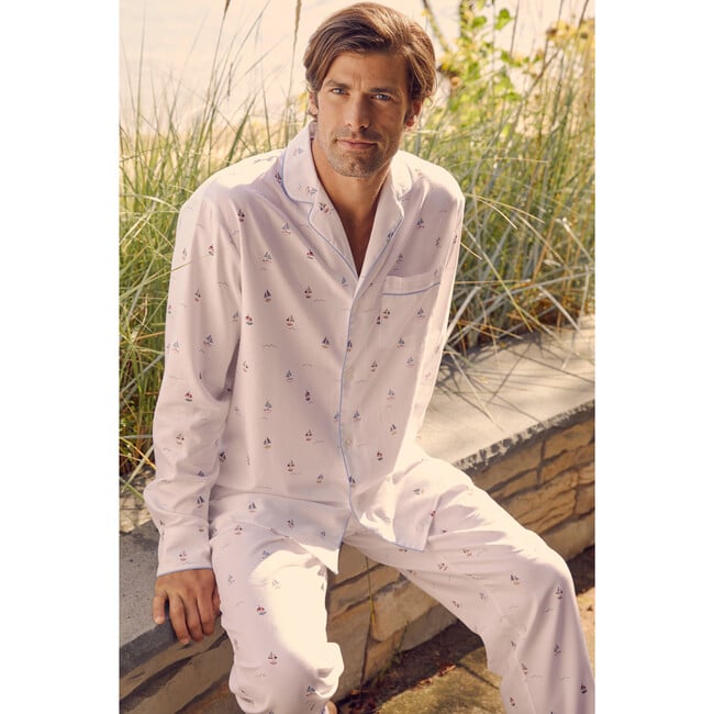 Men's Pajama Set, Bateau - Pajamas - 2