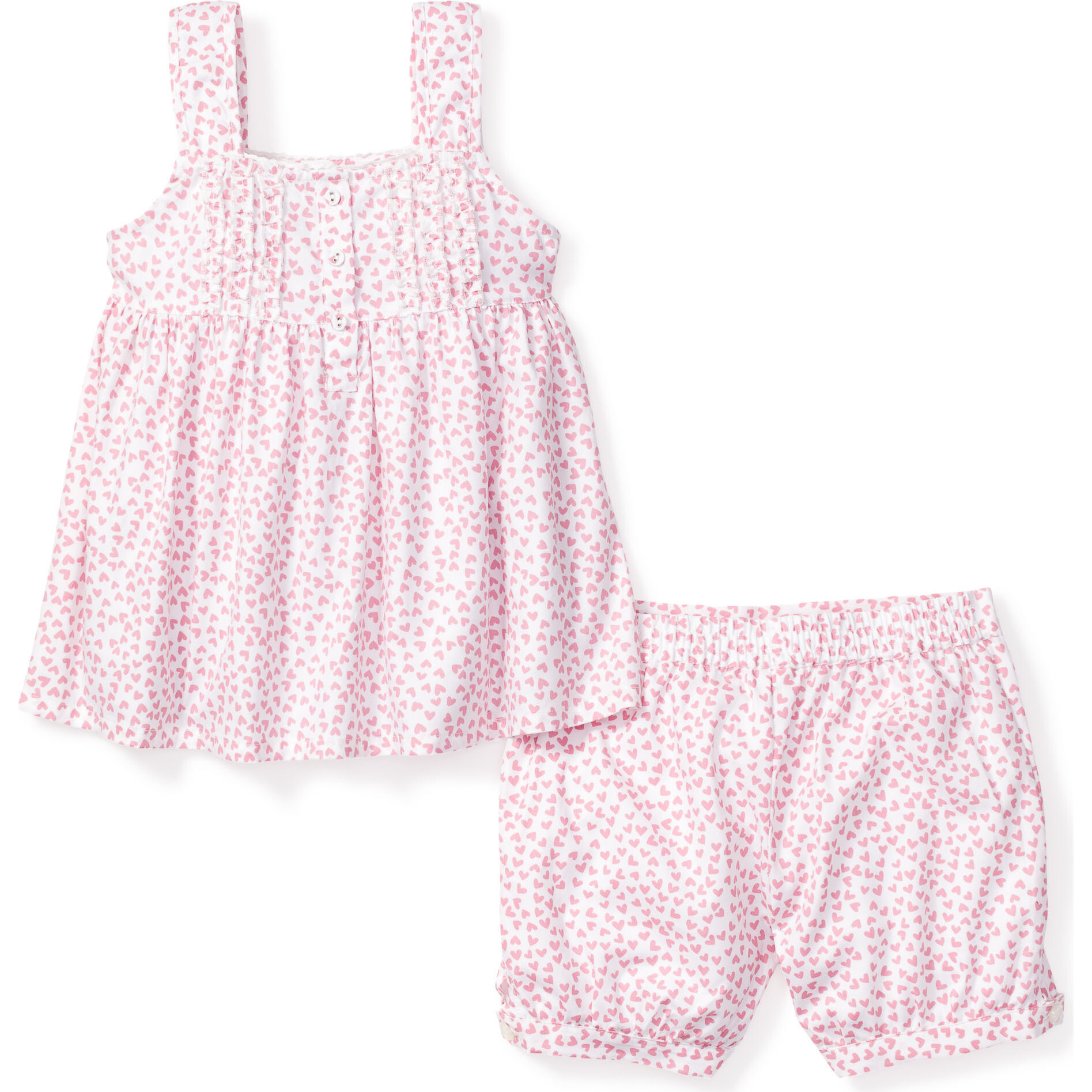 Kids Charlotte Short Set, Sweethearts - Pajamas - 1