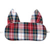 Red Tartan Kitty Eye Mask - Eye Masks - 1 - thumbnail