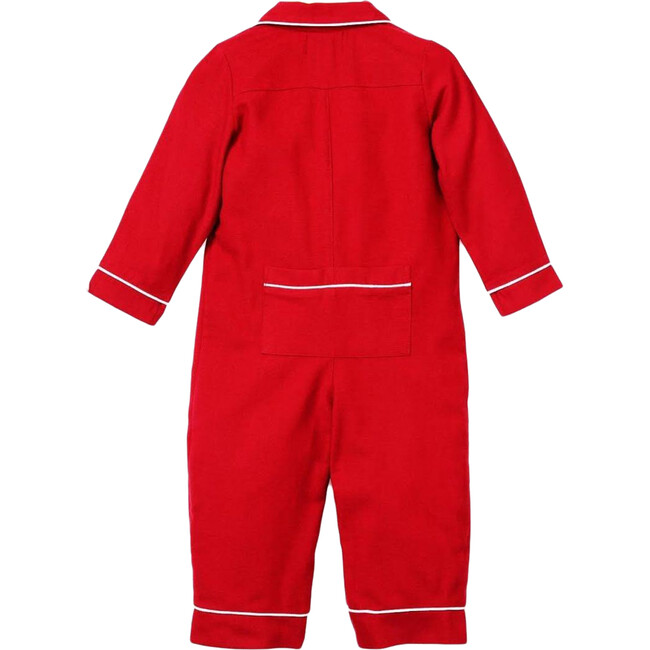 Red Flannel Romper - Pajamas - 2