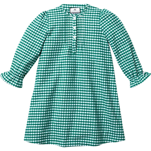 Green Gingham Beatrice Nightgown - Petite Plume Sleepwear | Maisonette