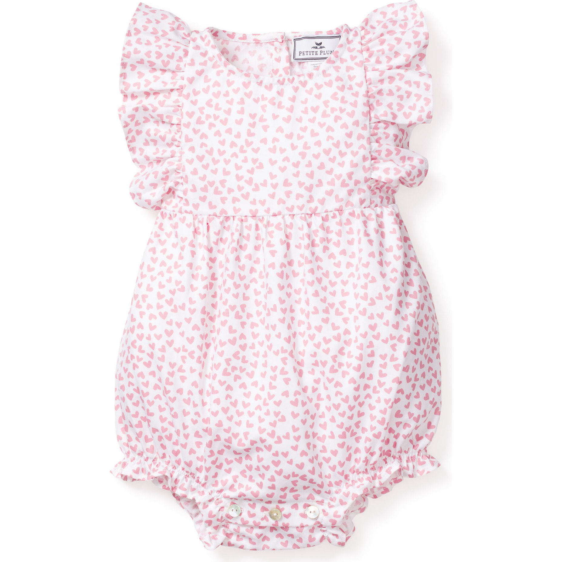 Infant Ruffled Romper, Sweethearts - Rompers - 1