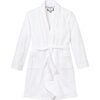 Classic White Flannel Robe - Robes - 1 - thumbnail
