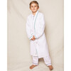 White Robe, Forest Green Piping - Robes - 2
