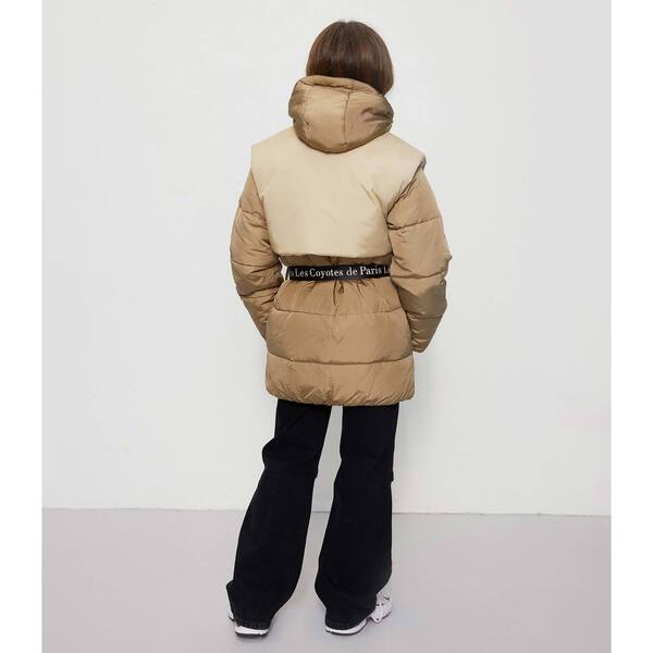 Ezra Puffer Jacket, Beige Les Coyotes De Paris Outerwear