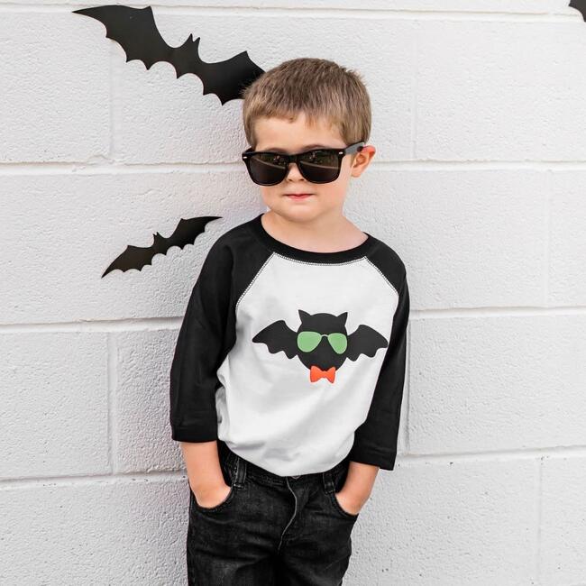 Cool Bat L/S Bodysuit, White - Shirts - 2