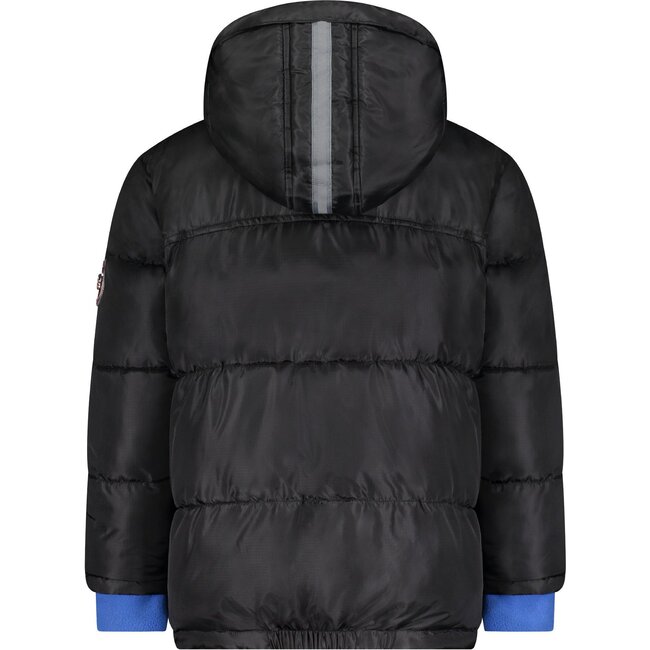 Nordic Coat with Detachable Faux Hood, Black - Jackets - 7