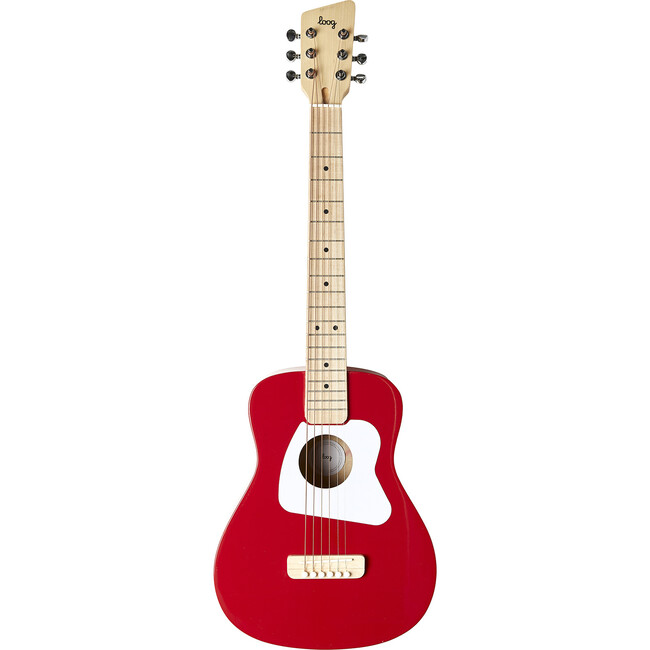 Red Pro 6-String Acoustic Guitar - Musical - 1
