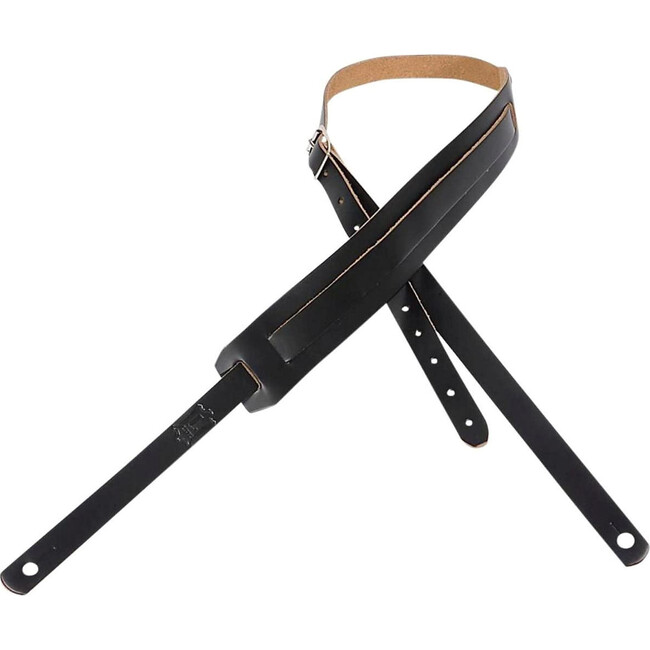 Loog Black Leather Guitar Strap - Musical - 1