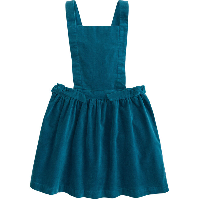 Porto Pinafore, Turtquoise Velvet - Jumpers - 1