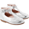 Baby T-Strap Shoes, Silver - Flats - 2